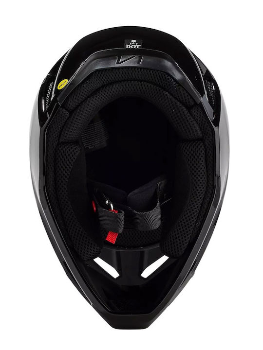 Fox V1 Solid Black Motorcycle Helmet Motocross DOT / ECE 22.06