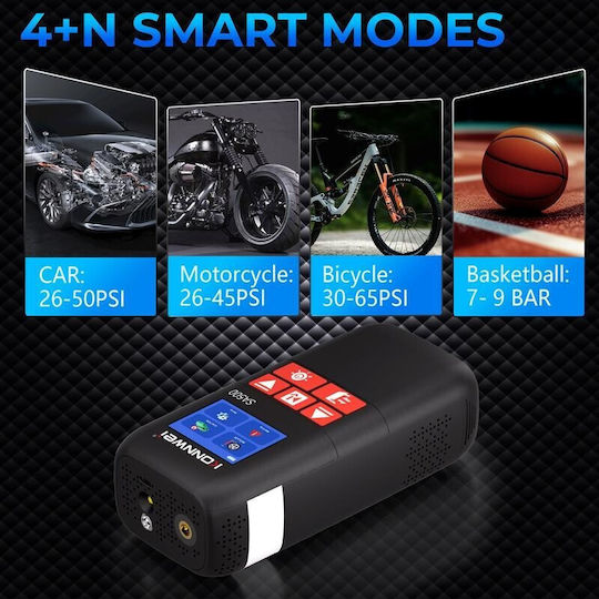 Konnwei Преносим Стартер за Батерия за Кола и Мотоциклет 10400mAh с Помпа и Стъкла 12V