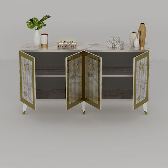 Бюфет от Метал Златист 150x40x80cm
