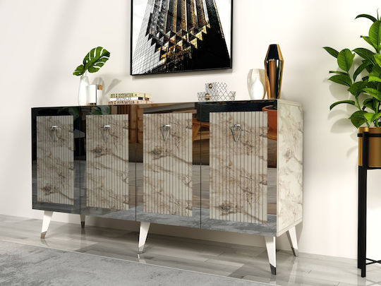 Бюфет от Метал Златист 150x40x80cm