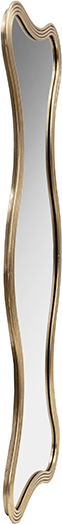 811-10033 Wandspiegel Asymmetrischer Goldener Ganzkörperspiegel 126x51cm