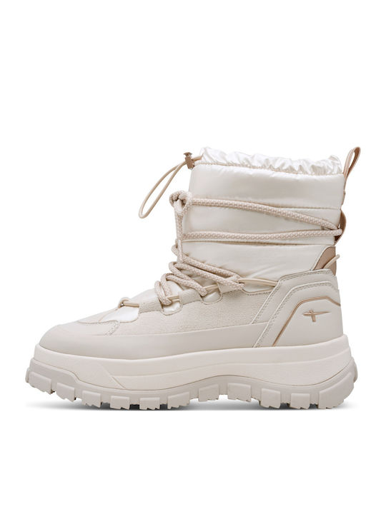 Damen Stiefeletten Beige