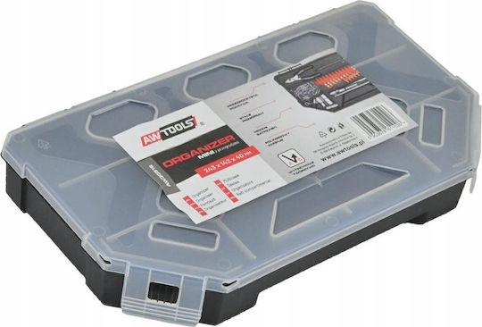 AWTools Werkzeugkoffer-Organisatoren Transparent 24,3x14,2x4cm