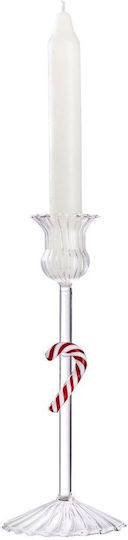 Butlers Suport Pentru Lumânare De Crăciun Din Sticlă Transparent 8 Cm