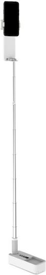 4smarts Selfie Stand Loomi Pod Fold Cu Lumini LED Telecomandă Bluetooth Pentru Smartphone-uri Alb 462710