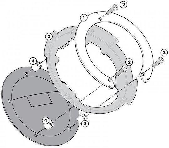 Givi Tankhalterung Für BMW R 1200 GS Abenteuer 09-12 09-12