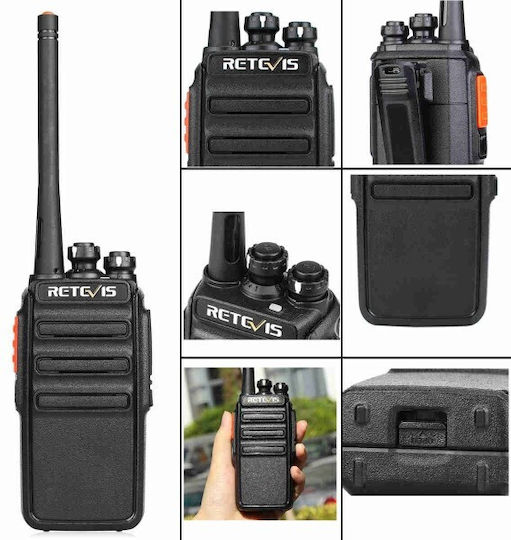 Retevis RT24 Stație Radio Emisie-recepție Fără Fir PMR 0.5W Fără Ecran Set 2 Bucăți