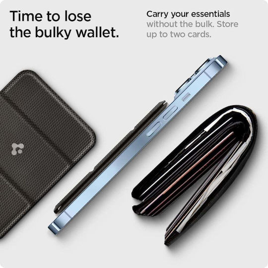 Spigen Husă Autocolantă Pentru Carduri Smart Fold Wallet Gunmetal