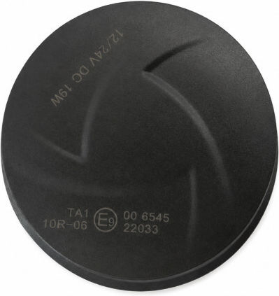 LED Beacon Smoked Orange 12v 24v Screws Ø108mm E-mark