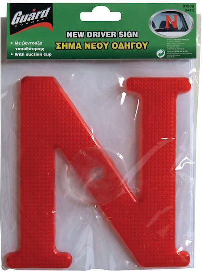 Guard Semn "N" pentru șofer nou Semn N Nou Șofer