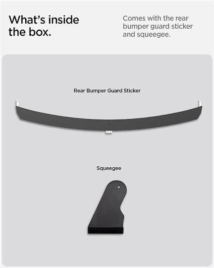 Spigen Rear Bumper Protector Tg200-yj Matte Black Tesla Model Y Juniper Acp10618