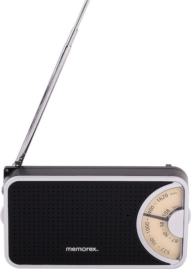 Memorex MX-PR1-BK Radio Retro Cu Baterii Negru