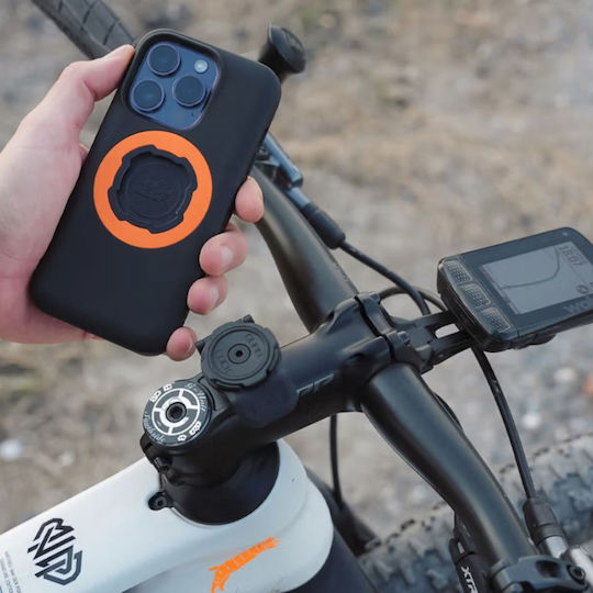 Quad Lock Motorcycle Phone Mount with Clip for Handlebar Clamp