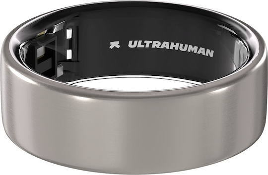 Ultrahuman Air Смарт пръстен 20.6mm Водоустойчив с Пулсомер Raw Titanium
