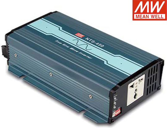 Mean Well Inverter Αυτοκινήτου Καθαρού Ημιτόνου 450W για 24V DC