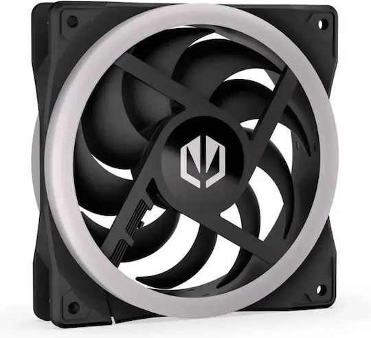 Endorfy Corona 120 Ventilator Pentru Carcasă Cu Paletă Inversată Reverse Blade (1600rpm) Cu Iluminare ARGB Și Conexiune 4-Pin PWM Negru