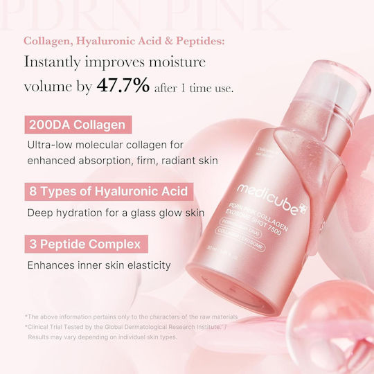 Medicube PDRN Pink Exosome Shot 7500 Anti-Aging Face Serum with Niacinamide & Hyaluronic Acid 30ml