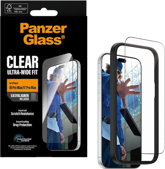 PanzerGlass Displayschutzfolie Apple iPhone 18 Pro Max 17 Pro Max Ultra-Breit Passend Mit Easyaligner