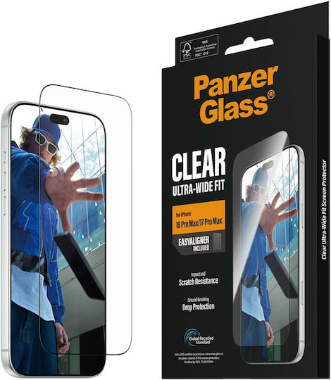 PanzerGlass Displayschutzfolie Apple iPhone 18 Pro Max 17 Pro Max Ultra-Breit Passend Mit Easyaligner