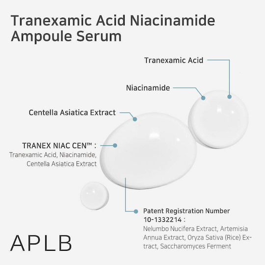 Tranexamic Acid Niacinamide Moisturizing Ampoule Face Serum with Niacinamide for Brightening 40ml