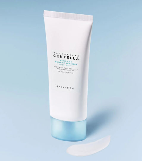 Skin1004 Madagascar Centella Hyalu-Cica Water-Fit Sun Soothing Face Serum SPF50 with Centella Asiatica for Brightening & Nourishing 100ml