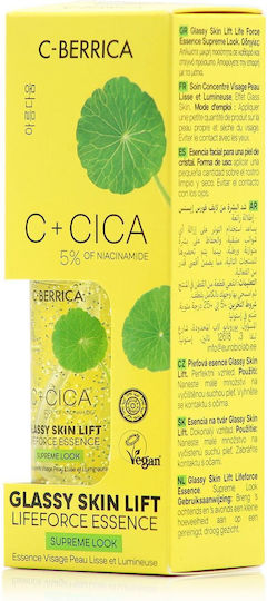 C+Cica C-Berrica Glassy Skin Lift Soothing & Moisturizing Essence Face with Vitamin C & Niacinamide for Detoxification & Radiance 50ml