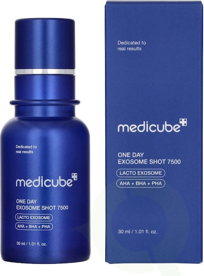 One Day Exosome Shot Ampoule Face Serum with AHA & Panthenol for Firming 30ml