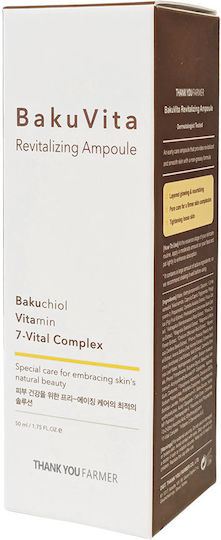 Thank You Farmer BakuVita Revitalizing Ampoule Face Serum with Retinol for Revitalization 50ml