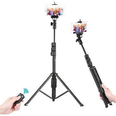 Andowl Selfie Stick Τρίποδο Κινητού Bluetooth Μαύρο