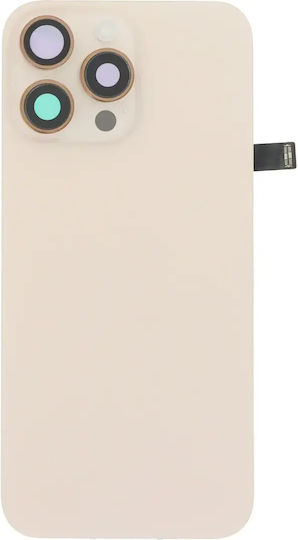 Apple Iphone 16 Pro Max Back Glass Without Nfc Enlarged Camera Frame Desert Titanium Compatible