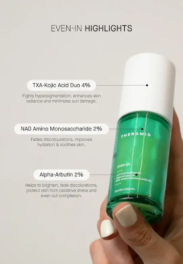 Theramid Even In Серум за Лице за Блясък и Пигментни Петна 30ml