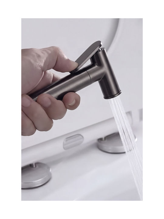 Naron Wall-Mounted Grey Bidet Set