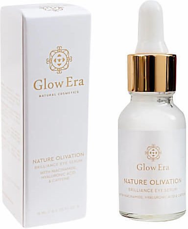 Glow Era Nature Olivation Serum Augen mit Hyaluronsäure für Aufhellung 15ml
