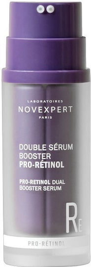 Novexpert Pro-retinol Dual Booster Ενυδατικό & Αντιγηραντικό Serum Booster Προσώπου με Bakuchiol & Ρετινόλη για Λάμψη 30ml