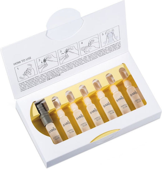 Perfect Glow Feuchtigkeitsspendendes & Anti-Aging Ampulle Serum für das Gesicht mit Peptiden für Aufhellung 7x2ml