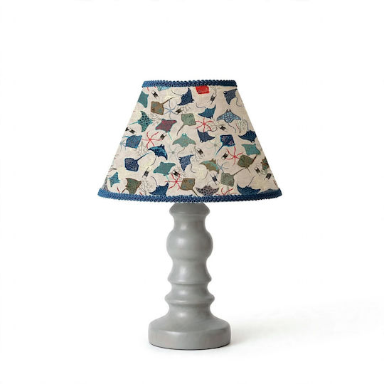 Kids Side Table Lamp Blue 35x20x12cm