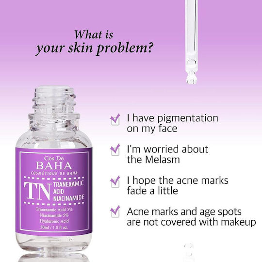 Cos De Baha Serum Față cu Niacinamidă 30ml