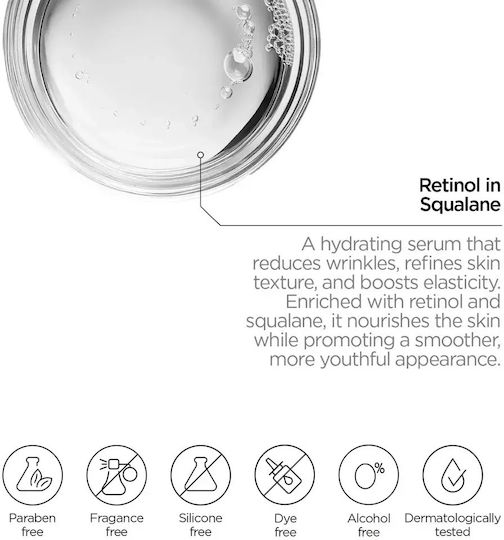 Revox Just Retinol В Сквалан Анти-ейдж Серум За Лице С Ниацинамид И Витамин Е За Детоксификация И Блясък 30ml