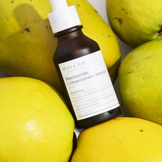 Mary & May Niacinamide Chaenomeles Sinensis Anti-aging Serum Face with Niacinamide 30ml