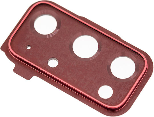 Back Camera Lens Cover Bezel Ring Samsung Galaxy S20 FE 4G 5G Облачно Червен