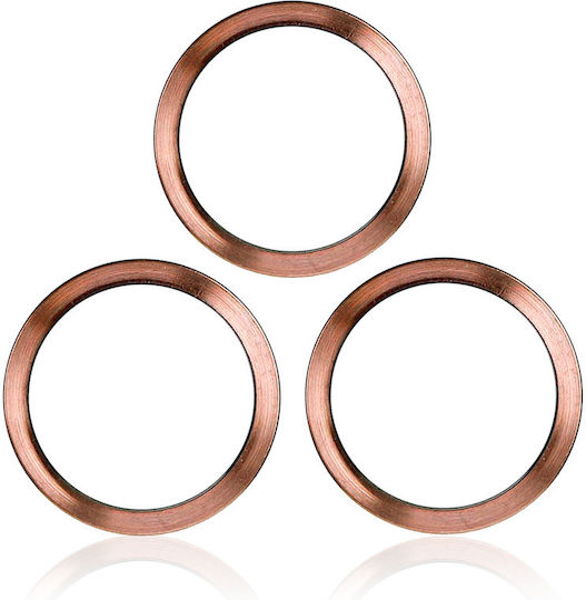 Nur Rückkamera-Rahmenring für Iphone 11 Pro / 11 Pro Max Gold 3-teiliges Set 10 Stück