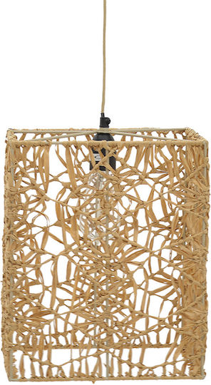 Inart Dorotan Pendant Light Brown with Socket E27 30x27x110cm