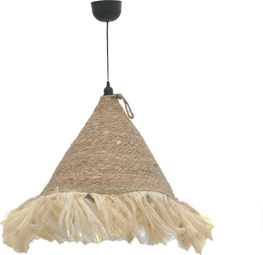 Pakketo Geole Κρεμαστό Φωτιστικό Μπεζ Boho 60x60x94εκ.