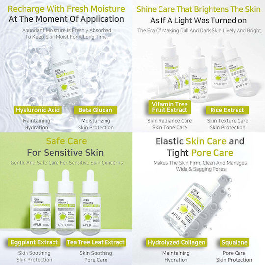 PDRN Vitamin C Ampoule Soothing & Moisturizing Ampoule Serum For Face With Centella Asiatica & Vitamin C For Brightening & Revitalization 40ml