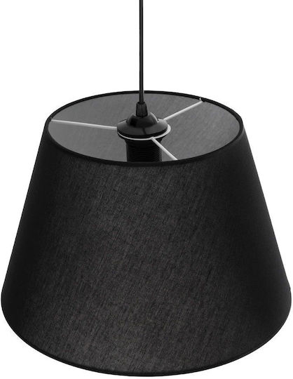 GloboStar Triangle Hängelampe Schwarz mit Fassung E27 37x37x70cm.