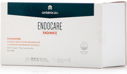 Cantabria labs Endocare Radiance Concentrate Moisturizing & Anti-aging Serum Face with Vitamin C for Detoxification & Radiance 14x1ml