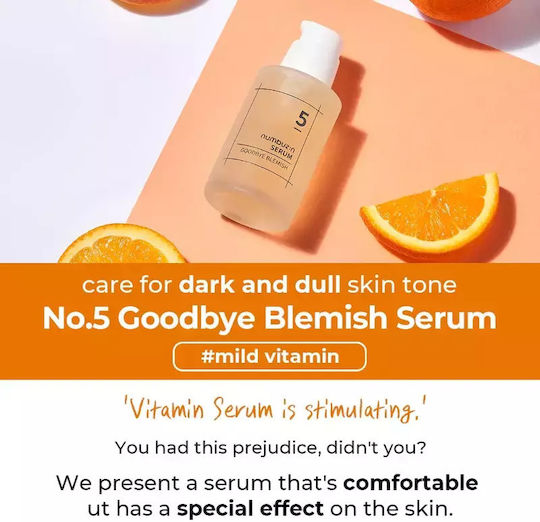 Numbuzin 5 Goodbye Blemish Αντιγηραντικό Serum Προσώπου με Centella Asiatica & Βιταμίνη C 50ml