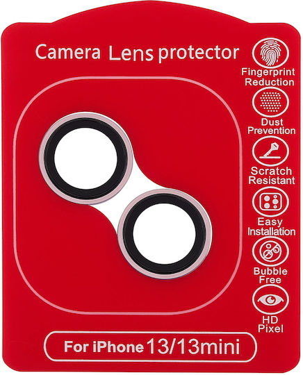 Casper Camera Protection Tempered Glass Pink for iPhone 13 / 13 Mini