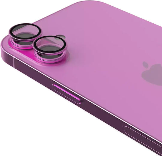 Casper Προστασία Κάμερας Tempered Glass Ροζ για το Iphone 16 / 16 Plus