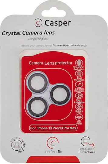 Casper Προστασία Κάμερας Tempered Glass Μπλε για το Iphone 13 Pro / 13 Pro Max